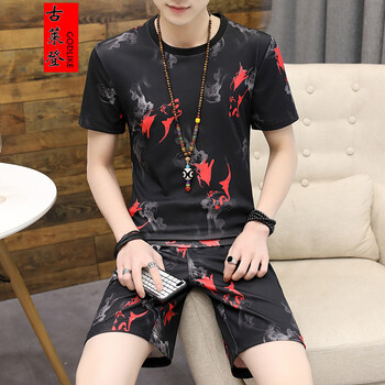 古萊登（GODLIKE） 短袖 男士T恤 紅狗頭 XL，L，M，XXL，XXXL