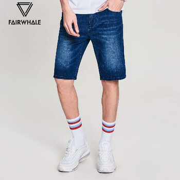 馬克華菲（FAIRWHALE） 直筒褲  男士牛仔褲