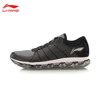 李寧（LI-NING）跑步鞋ARHM022-1新基礎(chǔ)黑/基礎(chǔ)白丨雙色網(wǎng)布 