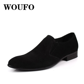 WOUFO男士黑色 K108-02 37