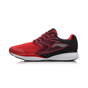 李寧（LI-NING）跑步鞋ARHM019-9亮霓紅/醬紫紅 
