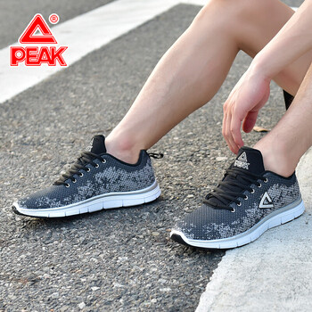 匹克（PEAK）跑步鞋0251冰川灰/黑色  44，38，39，40，41，42，43