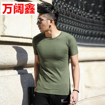 罕都（HANDU） 短袖 男士T恤 軍綠色(短袖圓領(lǐng)) S，XL，L，M