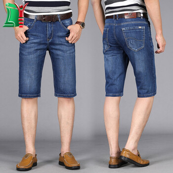 露以（LUYI） 闊腿褲 商務(wù)休閑 男士牛仔褲