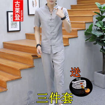 古萊登（GODLIKE） 短袖 男士T恤 826款淺灰色 XL，L，加大，XXL，XXXL，M