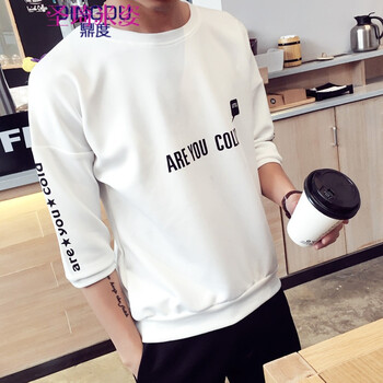 圣琦米姿（Shengqimizi） 五分袖 男士T恤 T01白色短袖 XL，L，XXL，M