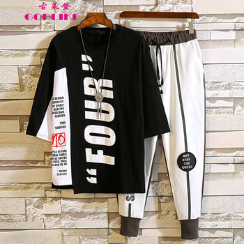 古萊登（GODLIKE） 短袖 男士T恤 灰色一套 S，XL，L，XXL，XXXL，M
