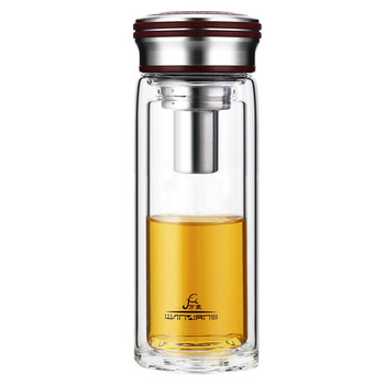 佛系雙層玻璃杯，讓你愛(ài)上喝水！