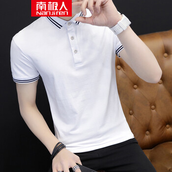 南極人（Nanjiren） 短袖 男士T恤 白色 XL，L，XXL，XXXL，M