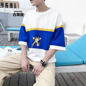 古萊登（GODLIKE） 短袖 男士T恤 707-1-T01白色 S，XL，L，M，XXL，XXXL