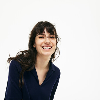 LACOSTE  短袖 T恤 女 V領