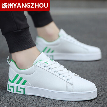 煬州（YANGZHOU）男士8858白綠【帆布】 39