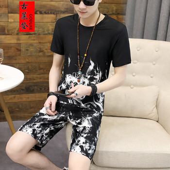 古萊登（GODLIKE） 短袖 男士T恤 火焰白 XL，L，XXXL，XXL，M