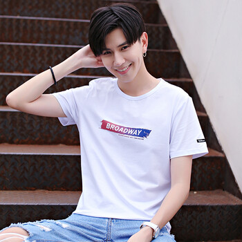 Kubla Khyour 短袖 男士T恤 D917白色 XL，L，XXL，M
