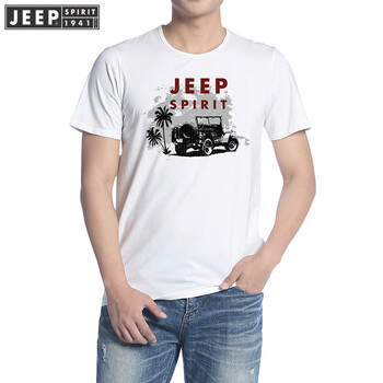 Jeep 短袖 男士T恤 白色 XL，L，M，XXXL，XXL