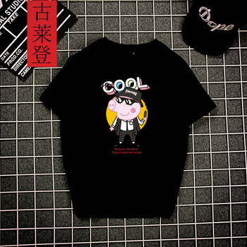 古萊登（GODLIKE） 短袖 男士T恤 664-6黑 S，XL，L，XXXL，XXL，M