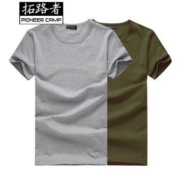 拓路者（Pioneer Camp） 短袖 男士T恤 麻灰軍綠 XL，L，M，XXL，XXXL