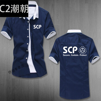 C2潮朝（CHAOCHAO） 短袖 男士T恤 藏青色 