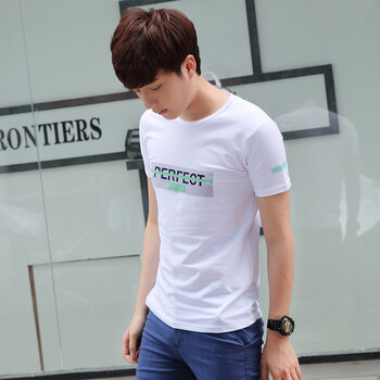 Katiewens 短袖 男士T恤 6018白色 S，XL，L，XXL，M，XXXL