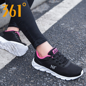 361度跑步鞋霓虹粉/西服灰 36，37，38，39，40