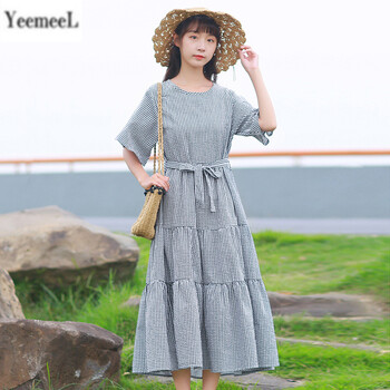 yeemeel 純色 拼接，綁帶，印花 連衣裙