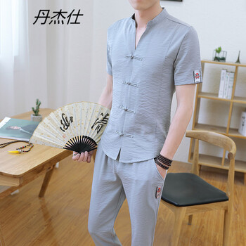 丹杰仕（DAN JIE SHI） 短袖 男士T恤 灰色 XL，L，XXL，M，XXXL