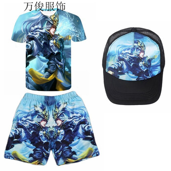 罕都（HANDU） 短袖 男士T恤 韓信套裝加韓信帽子 S，XS，M
