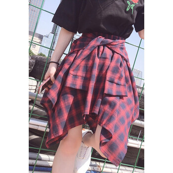 復(fù)古短裙，微胖女孩的福音