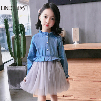 可愛牛仔女裙子
