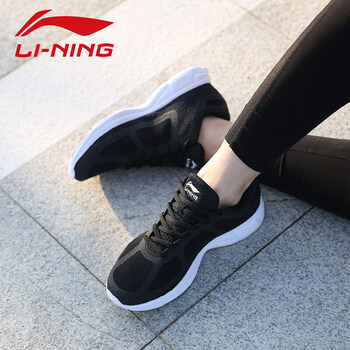 李寧（LI-NING）跑步鞋038-4新基礎黑/基礎白 37