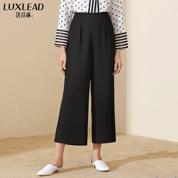 洛詩(shī)琳（LUXLEAD）  直筒褲 女 九分褲 休閑褲