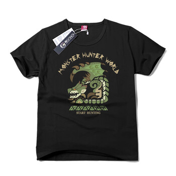 十一宮 短袖 男士T恤 雌火龍-黑 