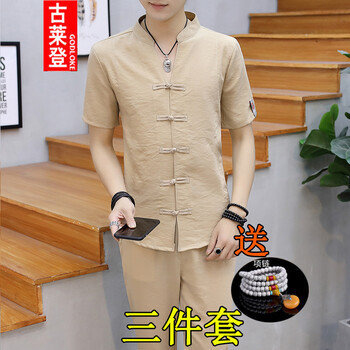 古萊登（GODLIKE） 短袖 男士T恤 826款卡其色 XL，L，XXXL，加大，XXL，M