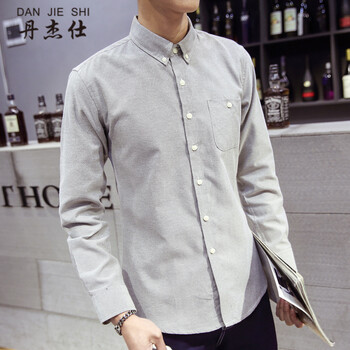 丹杰仕（DAN JIE SHI） 長(zhǎng)袖 男士T恤 灰色 XL，L，XXL，M，XXXL