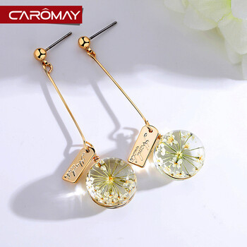 CAROMAY耳環(huán)電鍍18K彩金