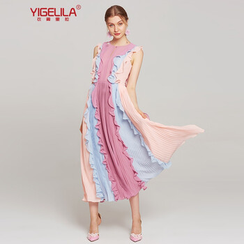 衣閣里拉（YIGELILA）  拼接，撞色 連衣裙