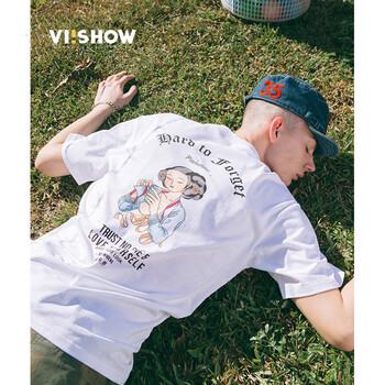 viishow 短袖 男士T恤 白色 S，XL，L，XXL，XXXL，M