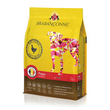 爸媽寵（Brabanconne） 雞肉，魚肉口味全階段狗糧 雞肉味 小型幼犬糧 2.5kg  