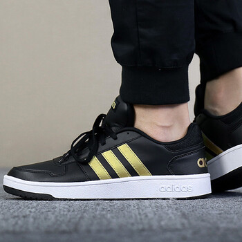 阿迪達斯（Adidas）籃球鞋DB2932/18新款 金色三條紋 42