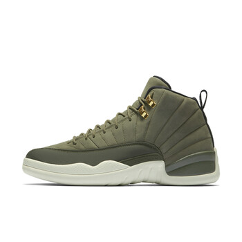 耐克（NIKE）籃球鞋橄欖綠金扣麂皮130690-301 