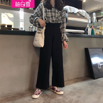 袖白雪   女 九分褲 休閑褲