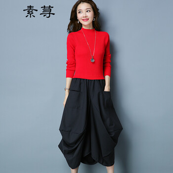 元素,新冬,流行,新款,裝裙,紅套,趨勢,韓版,樣式