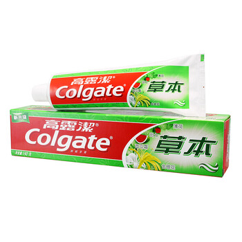 牙膏高露潔草
