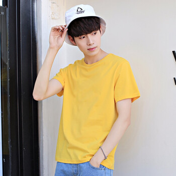 Kubla Khyour 短袖 男士T恤 D844黃色 