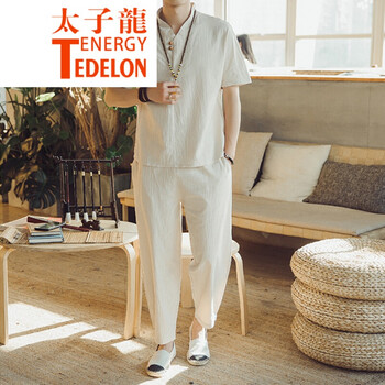 太子龍（TEDELON） 短袖 男士T恤 DY10杏色 