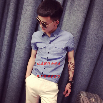 尊首（ZUNSHOU） 短袖 男士T恤 藍色 XL，L，M，XXL，XXXL
