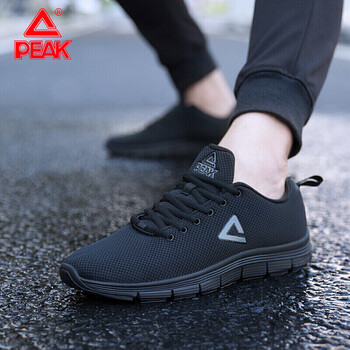 匹克（PEAK）跑步鞋黑色/鋼灰 38