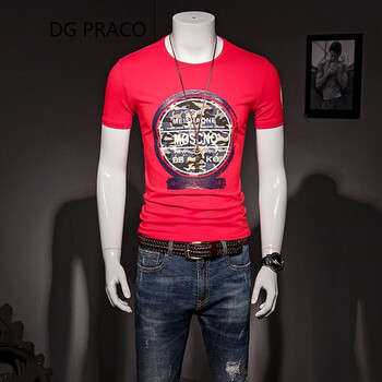 DG PRACO 短袖 男士T恤 紅色 XL，L，XXL，XXXL，M