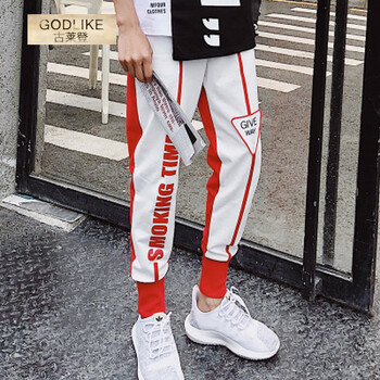 古萊登（GODLIKE） 短袖 男士T恤 B1194紅色褲子 S，XL，L，M，XXL，XXXL