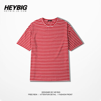 HEYBIG 短袖 男士T恤 大紅色 